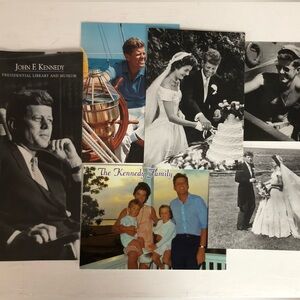 Vintage John F. Kennedy Postcards & Presidential Library Museum Brochure